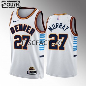Kinder NBA Denver Nuggets Trikot Jamal Murray 27 Nike 2022-23 City Edition Blau Swingman
